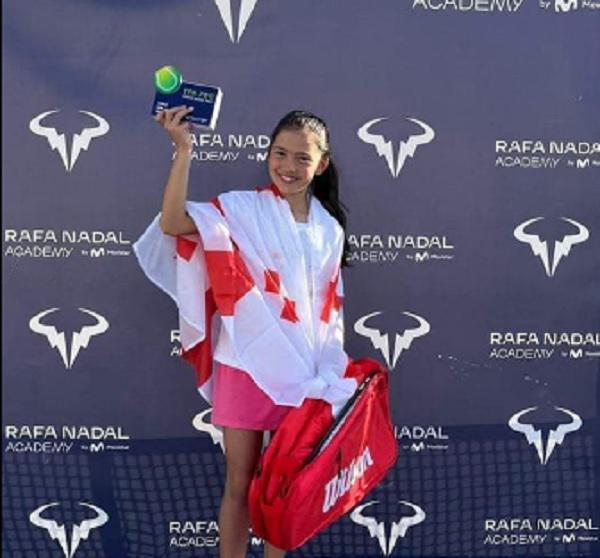 10 წლის ქართველი ჩოგბურთელი, ნატალი ბასილაშვილი "ტენ-პრო გლობალ ჯუნიორ ტურის" გამარჯვებულია