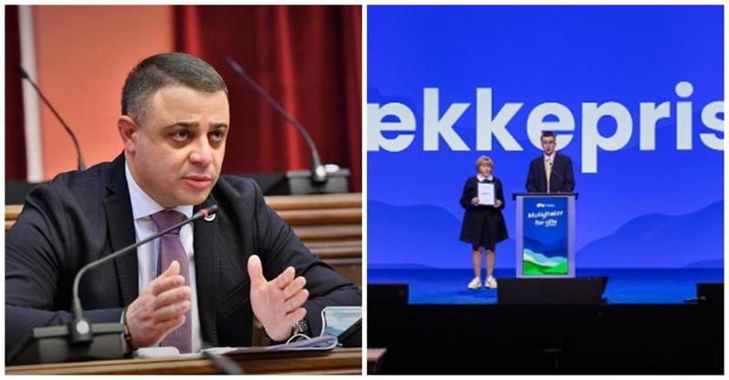 "ან სააკაშვილს იგდებენ მასხრად ან ქართველ ხალხს" - ალუდა ღუდუშაური ნორვეგიული ოპოზიციური პარტიის ჯილდოზე