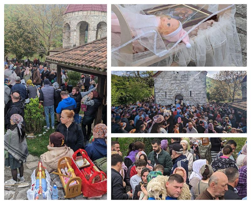 წაჩხურობა სალხინოში და მომლოცველები სასწაულის მოლოდინში - ფოტოები მარტვილიდან, სადაც შვილის მომლოდინე მორწმუნეები იკრიბებიან