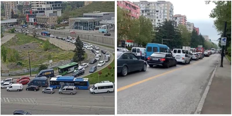"გილოცავთ, ოფიციალურად ქალაქი გაჩერებულია!" - რა ფოტოები ვრცელდება მას შემდეგ, რაც წერეთლის გამზირისა და შალიკაშვილის ხიდის რეაბილიტაცია დაიწყო?