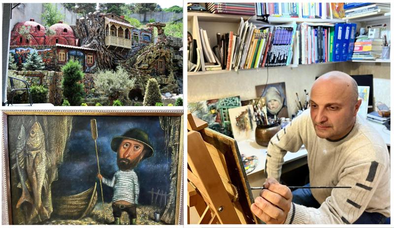 "თურქეთიდან მქონდა შემოთავაზება, მაგრამ არ წავედი... მიჭირს აქაურობის დატოვება" - მხატვარი, რომელიც ისტორიულ წარსულს აცოცხლებს: გელა კაპანაძის შემოქმედება დეკორებსა და ტილოზე