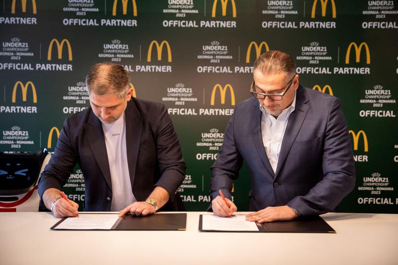 მაკდონალდსი UEFA-ს 21 წლამდე ნაკრებთა ევროპის ჩემპიონატის ოფიციალური პარტნიორი გახდა