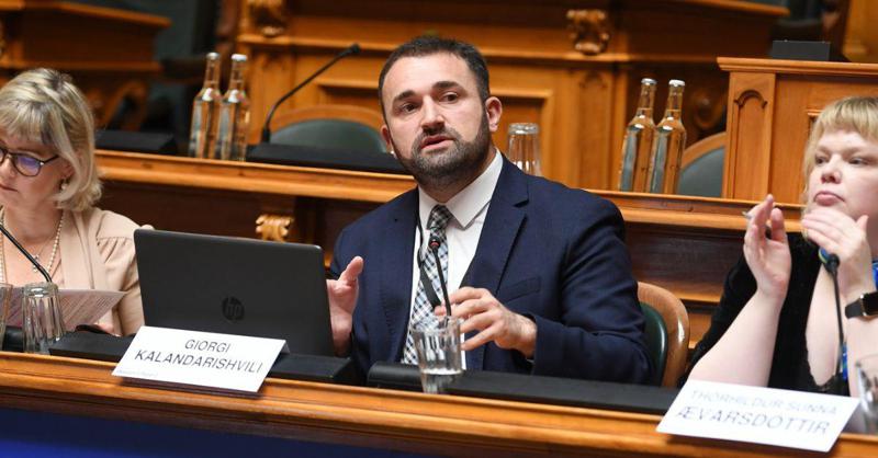 გიორგი კალანდარიშვილი შვეიცარიაში საერთაშორისო საპარლამენტო კონფერენციაზე სიტყვით გამოვიდა