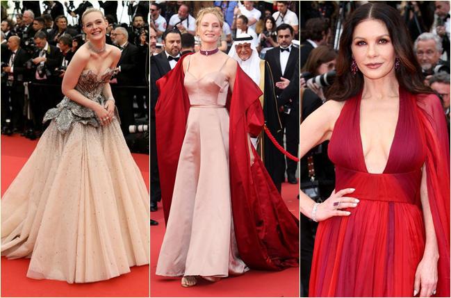 უმა თურმანი, ნაომი კემბელი, ჯონი დეფი და სხვანი კანის წითელ ხალიჩაზე - 76-ე საერთაშორისო კინოფესტივალი ოფიციალურად გაიხსნა