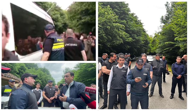 "ყვარლის ტბასთან" ხმაური იყო - სასტუმროში შეძახილებით შეუშვეს მიკროავტობუსები, სადაც სავარაუდოდ, ქორწილის სტუმრები იმყოფებოდნენ (ფოტოები ადგილიდან)