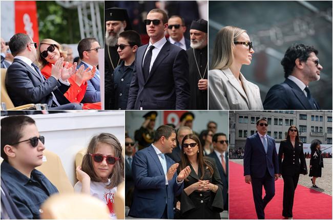 ღარიბაშვილი ოჯახით, პაპუაშვილი და კალაძე მეუღლეებთან ერთად - ფოტოები დამოუკიდებლობის დღისადმი მიძღვნილი ღონისძიებიდან