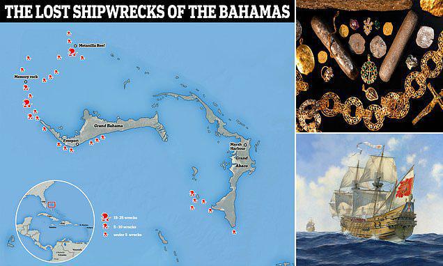 "ბერმუდის სამკუთხედის" "ფარული ხომალდები" ნაპოვნია - "მათ 1526-1976 წლებში დიდი რაოდენობით ოქრო გადაჰქონდათ"