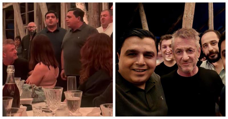 ქართული სიმღერით მოხიბლული შონ პენი და კადრები მსახიობისთვის გამართული საღამოდან (ფოტო/ვიდეო)