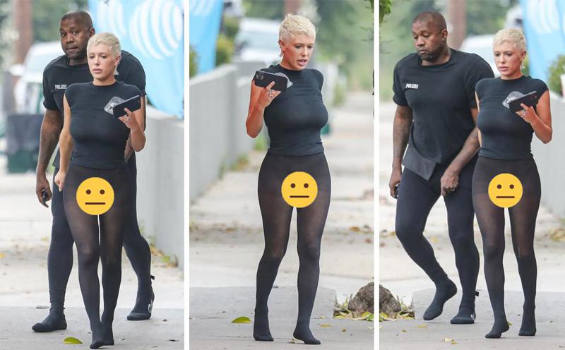 ქანიე უესტის ცოლი ქუჩაში ფეხსაცმლის გარეშე, პროვოკაციული სტილი და ახალი ტრენდი (ფოტოები)