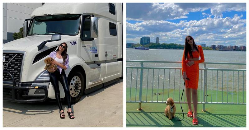 "საქართველოში ერთ-ერთ ცნობილ ბანკში ვმუშაობდი... ამერიკაში სამი წლის წინ წამოვედი" - გაიცანით გოგონა, რომელიც აშშ-ში ტრაილერის მძღოლად მუშაობს