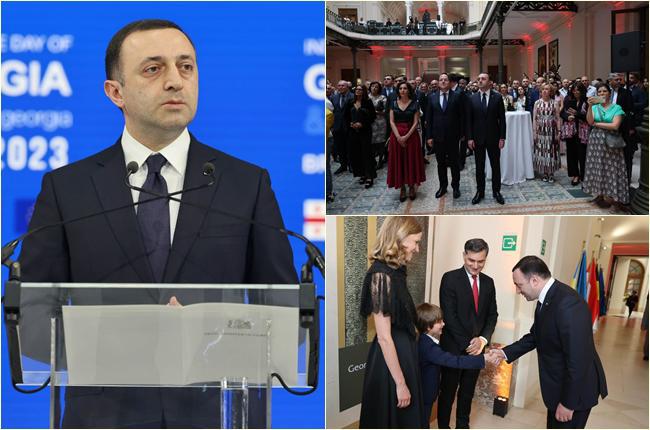 ირაკლი ღარიბაშვილი ბელგიაში, კულტურის საერთაშორისო ფესტივალის - "ევროპალიისა“ და საქართველოს დამოუკიდებლობის დღისადმი მიძღვნილ საზეიმო მიღებაზე