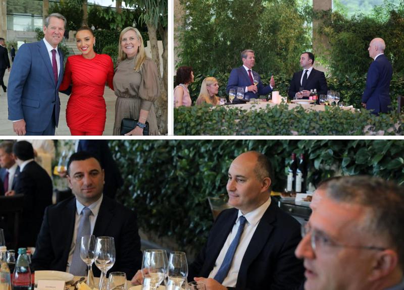 ნუცა ბუზალაძე და სხვა ცნობილი სტუმრები საზეიმო მიღებაზე - ფოტოები "ბიოლიდან", სადაც პრემიერმა აშშ-ის დელეგაციას უმასპინძლა