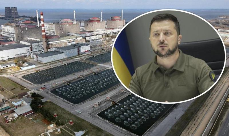 "განზე ვერავინ გადგება, რადგან რადიაცია განზე არავის ტოვებს" - ზელენსკის თქმით, რუსებმა ასაფეთქებლის მსგავსი ობიექტები ატომური ელექტროსადგურის ენერგობლოკების სახურავზე  განათავსეს