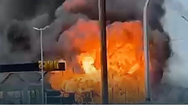 ზესტაფონი-თერჯოლის გზაზე ბენზინგასამართ სადგურზე აფეთქება მოხდა