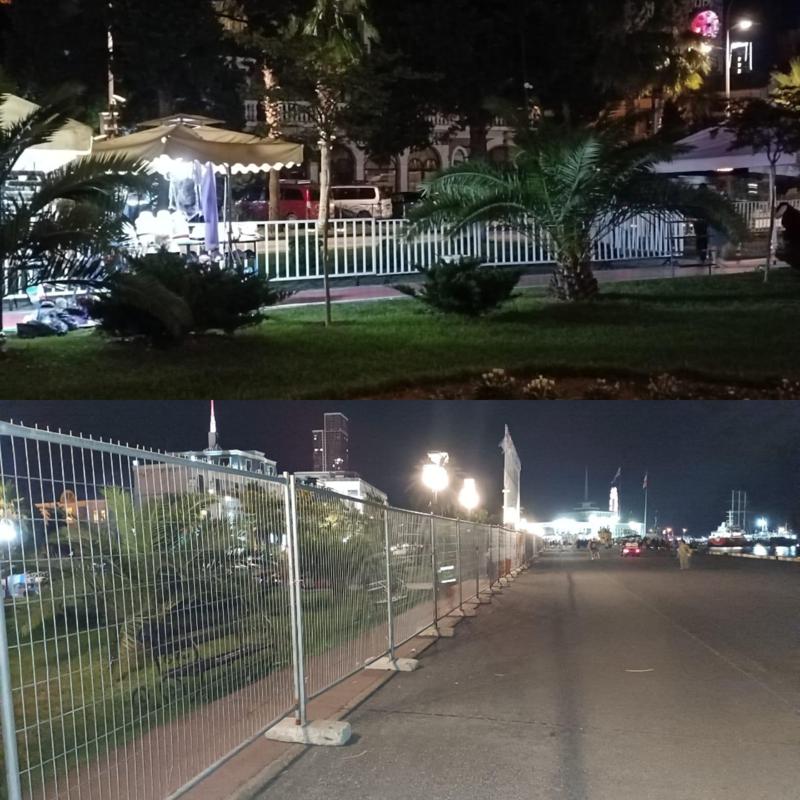 რუსული საკრუიზო ლაინერის წინააღმდეგ, ბათუმის პორტთან ორმაგი ბარიკადები აღმართეს