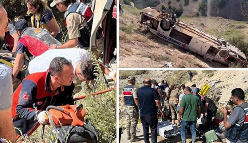 ფოტოები თურქეთიდან, სადაც სამგზავრო ავტობუსი 50 მეტრის სიმაღლიდან გადავარდა - არიან დაღუპულები და დაშავებულები: რას წერს თურქული მედია ტრაგედიაზე