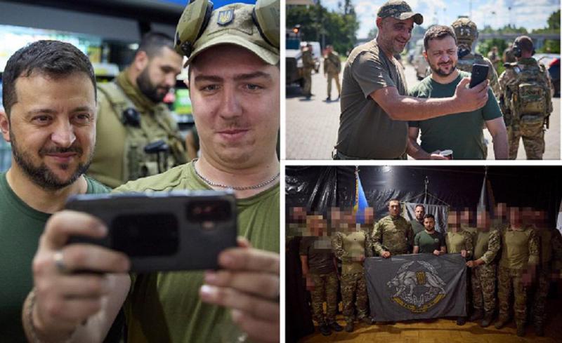 "მთელი ჩვენი მიწა და ხალხი გათავისუფლდება ოკუპანტებისგან" - ვოლოდიმირ ზელენსკი დონბასში ფრონტის ხაზზე იმყოფებოდა (ფოტოები)