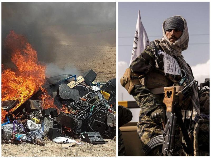 "თალიბებმა" მუსიკალური ინსტრუმენტები დაწვეს - ავღანეთის სათნოების დაცვისა და მანკიერების დათრგუნვის სამინისტროში თვლიან, რომ "მუსიკა მორალს აზიანებს"