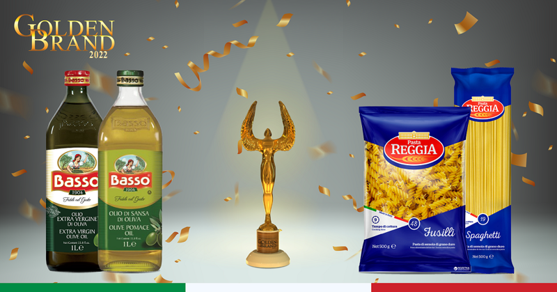 ზეითუნის ზეთი "ბასო" და პასტა "რეჯია" ოქროს ბრენდის ტიტულით დაჯილდოვდა