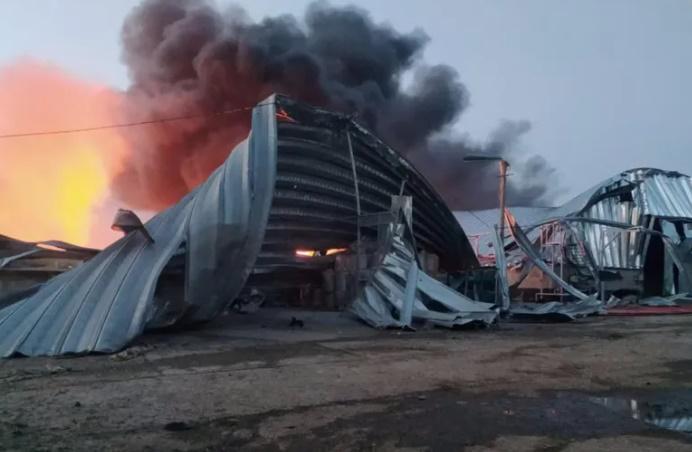 რუსეთმა ოდესას დაარტყა: შედეგად მარცვლეულის საწყობებში ხანძარი გაჩნდა