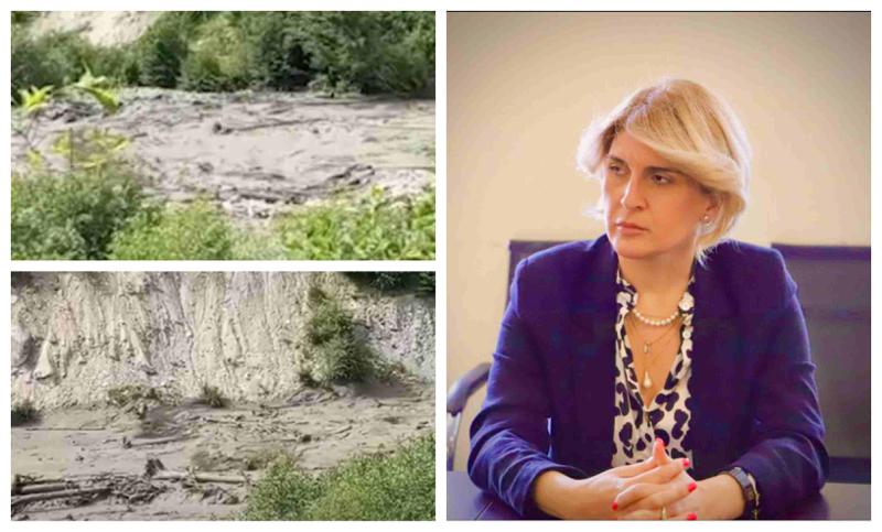 "ხიდია წაღებული, წინ ვეღარ გადავადგილდებით... სამწუხაროდ, ვერავის ვუკავშირდებით. მეწყერი არის საკმაოდ დიდი" - რაჭის გუბერნატორის მოადგილე