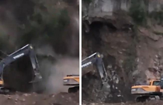 ონში ხიდის მშენებლობისას მთა ჩამოიშალა