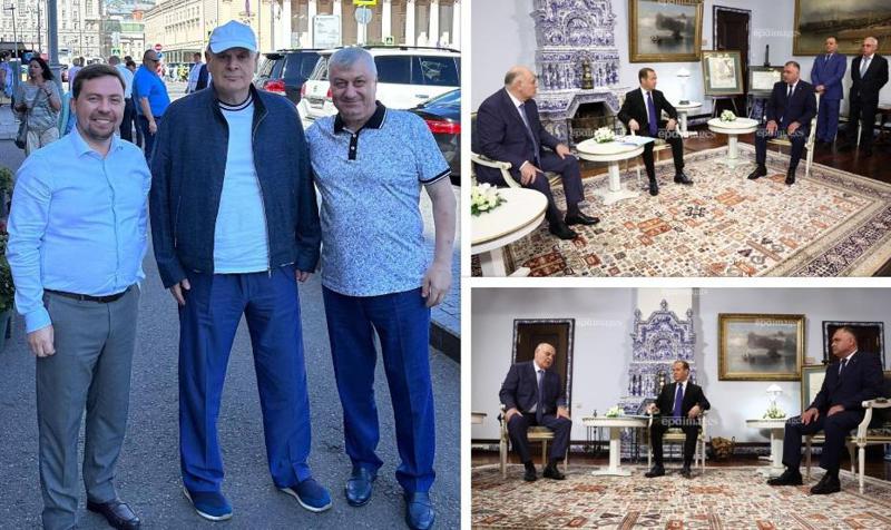 რა რეაქციები მოჰყვა მედვედევის, ბჟანიასა და გაგლოევის შეხვედრას და რატომ ურჩევენ აფხაზები ბჟანიას "სტილის დახვეწას" - დეტალები და ფოტო, რომელიც  ხუმრობის მიზეზი გახდა