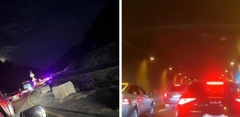 რიკოთის უღელტეხილზე რამდენიმე საათია საცობია (ფოტო, ვიდეო)