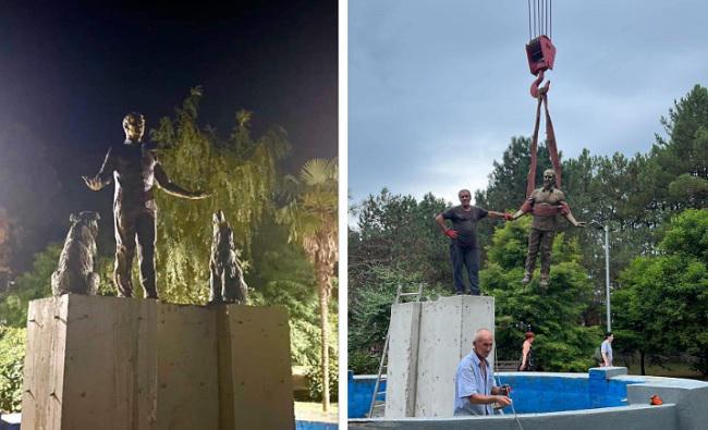 კაცს, რომელიც რამდენიმე წლის წინ, ქობულეთში, ზღვაში ძაღლების გადასარჩენად შევიდა და დაიღუპა, ძეგლი დაუდგეს