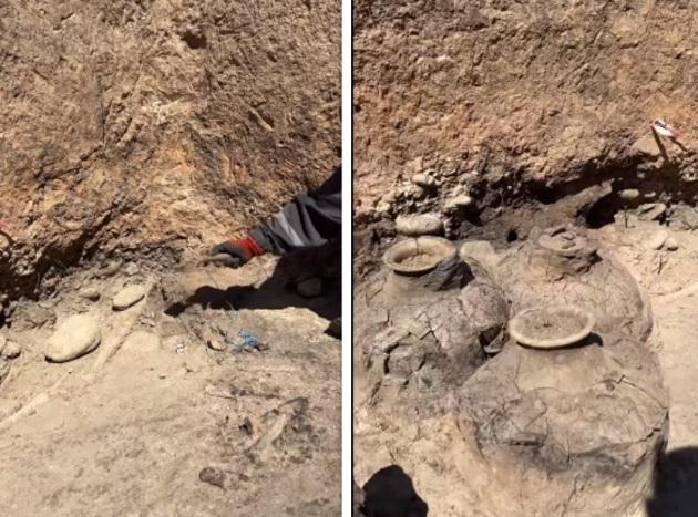 "უნიკალურია, შიდა ქართლში ამის მსგავსი სამარხი ჯერ აღმოჩენილი არ არის" - სოფელ ქვემო ნიქოზში შუა ბრინჯაოს ხანის ყორღანი აღმოაჩინეს