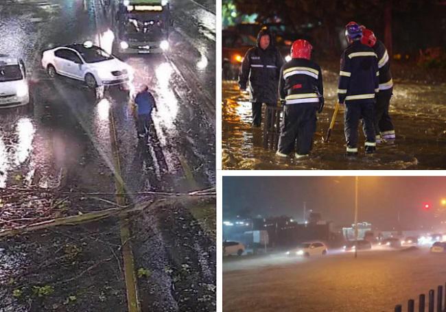 ძლიერი წვიმა თბილისში - მერია მოსახლეობას აფრთხილებს: "დატბორილია ქუჩები, წაქცეულია ხეები, დაზიანებულია ელექტროსადენები... თავი შეიკავეთ ქუჩაში გადაადგილებისგან"