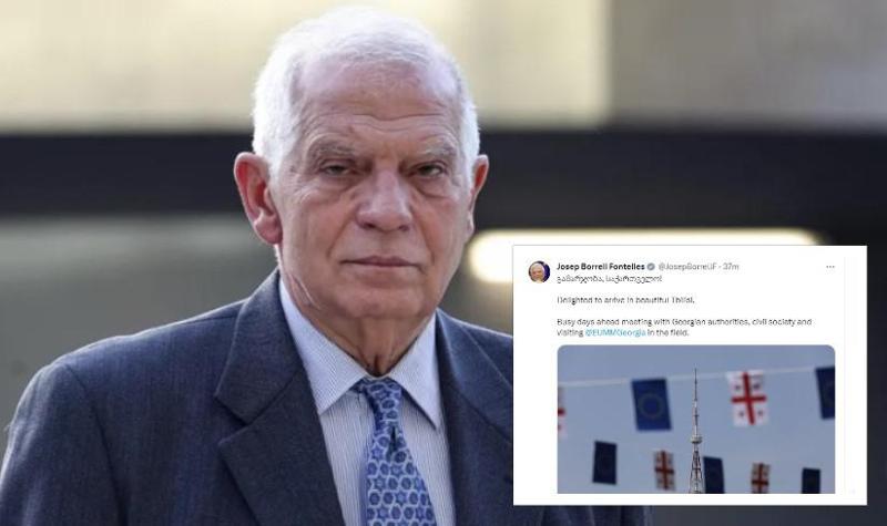 "გამარჯობა საქართველო! მოხარული ვარ ულამაზეს თბილისში ჩამოსვლით" - ჯოზეფ ბორელის ქართული მისალმება: რას წერს ევროკავშირის უმაღლესი წარმომადგენელი