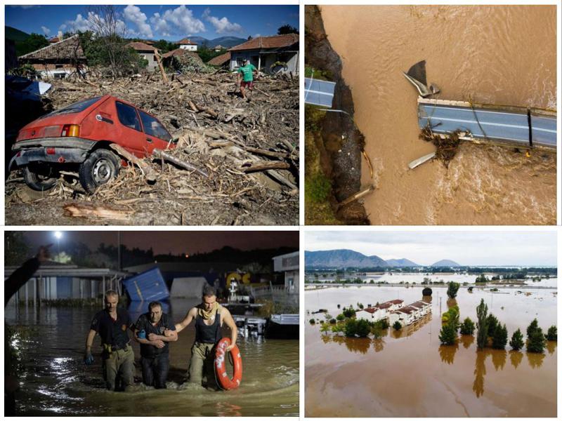 დატბორილი ქალაქები და განადგურებული ინფრასტრუქტურა: ძლიერი წყალდიდობა საბერძნეთში, თურქეთსა და ბულგარეთში (ფოტოები)