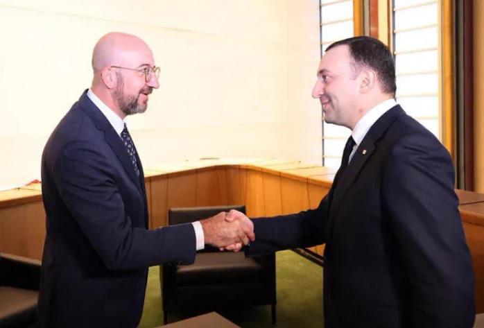 "დროა, შესრულდეს საჭირო პრიორიტეტები კანდიდატის სტატუსის განსაბლოკად" - რას წერს შარლ მიშელი ღარიბაშვილთან შეხვედრის შემდეგ