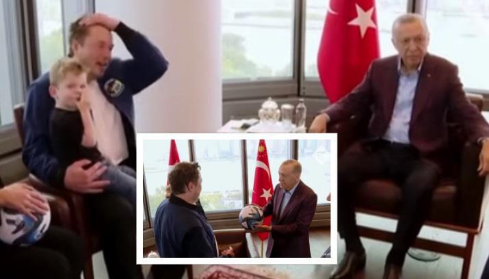 "სად არის შენი ცოლი?" - ერდოღანის კითხვა  ილონ მასკს: უხერხული შეხვედრის ამსახველი კადრები (ვიდეო)