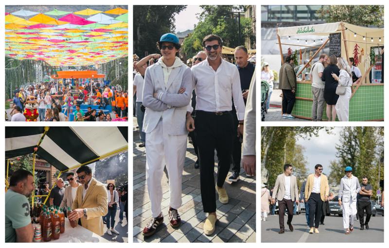 რა ხდებოდა "თბილისობის" დღესასწაულზე, რომელსაც კახა კალაძე ვაჟთან ერთად დაესწრო - ფოტოები საზეიმოდ მორთული გამზირებიდან