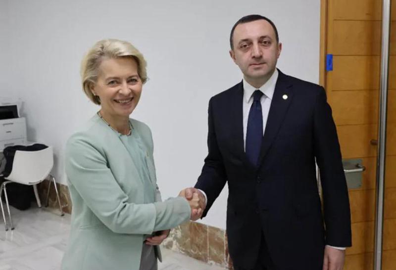 ირაკლი ღარიბაშვილი ევროკომისიის პრეზიდენტ ურსულა ფონ დერ ლაიენს შეხვდა - რა ინფორმაციას ავრცელებს მთავრობის ადმინისტრაცია?