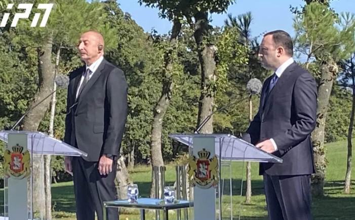 "მინდა ვისარგებლო შემთხვევით და მივულოცო ილჰამ ალიევს და მთელს აზერბაიჯანს მამათქვენის 100 წლის იუბილე" - ირაკლი ღარიბაშვილი