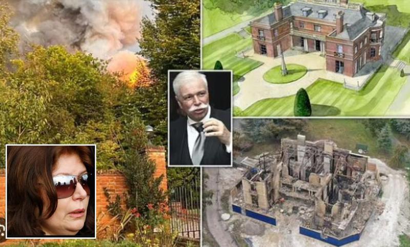 დიდ ბრიტანეთში ბადრი პატარკაციშვილის ქვრივის, ინა გუდავაძის 10-მილიონიანი სასახლე დაიწვა - რას წერს ბრიტანული მედია მომხდარზე