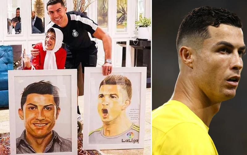 კრიშტიანუ რონალდუს ირანი 99 როზგით ემუქრება - მსოფლიო ვარსკვლავს კანონის დარღვევას ედავებიან, რადგან ის ირანელ მხატვარ ქალს გადაეხვია