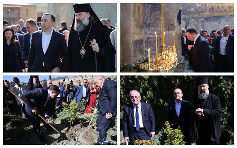 ფოტოები მცხეთიდან - პრემიერი სვეტიცხოვლობისადმი მიძღვნილ საზეიმო წირვას  დაესწრო