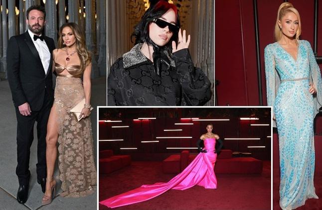 ულამაზესი ჯენიფერ ლოპესი, ელეგანტური კიმ კარდაშიანი, ორიგინალური ბილი აილიში და სხვები LACMA-ს ხელოვნებისა და კინოს ყოველწლიურ გალაზე (ფოტოები)