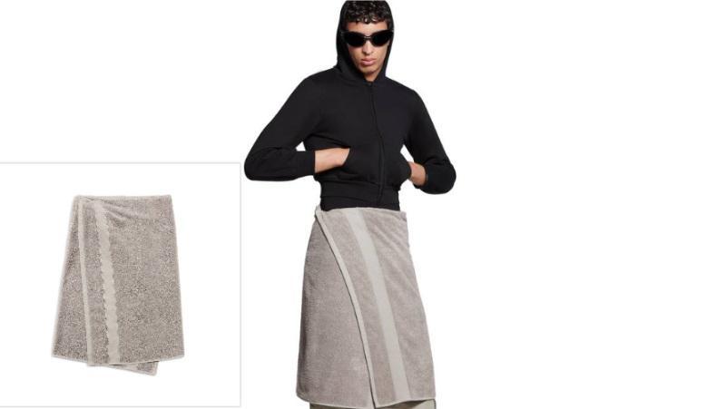 "ლილოს ჩანთების" შემდეგ, შემოხვეული პირსახოცის დრო დადგა - დემნა ამჯერად მომხმარებელს პირსახოცის კაბას სთავაზობს: რა ღირს "ბალენსიაგას" ახალი ნამუშევარი?