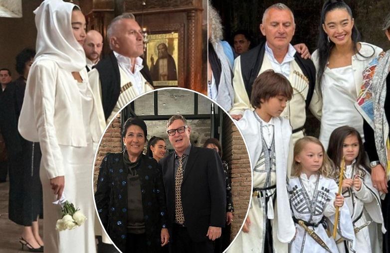 ქორწილი წინანდლის მამულში, რომელსაც პრეზიდენტიც ესწრებოდა - ბიზნესმენ გიორგი რცხილაძისა და ყაზახი აინათ ქსენბაის თანაცხოვრება, გლამურული წვეულებები და ჯვრისწერა (ფოტოები)