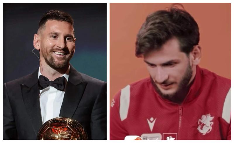 "უცებ მესი ადგა და ჩემკენ წამოვიდა... დავიბენი, როცა ხელი გამომიწოდა" - ხვიჩა კვარაცხელია "ოქროს ბურთის" დაჯილდოებაზე ლიონელ მესისთან შეხვედრას იხსენებს