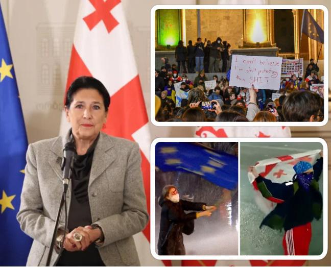 "ევროკომისიის გადაწყვეტილებაში თქვენი დიდი წვლილია, რომ არა 8 მარტის გამოსვლები, დიდი თავისუფლების ტალღა, ალბათ, ცოტა დაფიქრდებოდნენ" - პრეზიდენტი ახალგაზრდებს