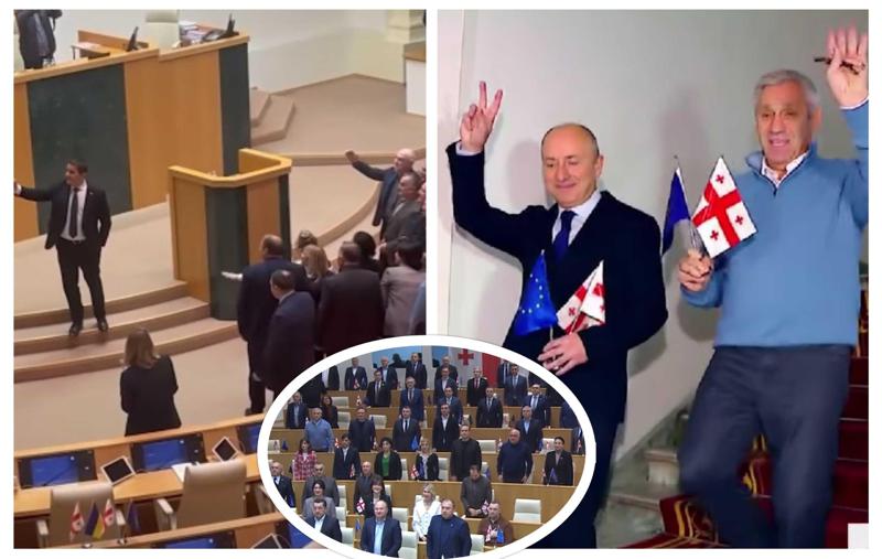 ევროკავშირის ჰიმნი და დროშები, სამახსოვრო "სელფი" და გურამ მაჭარაშვილის მისალმება ჟურნალისტებს: "How are you my dear friends?" - როგორ ხვდებიან დეპუტატები კანდიდატის სტატუსს?