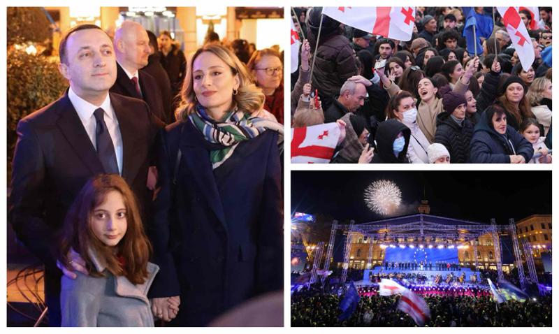 რა ფოტოებს აქვეყნებს მთავრობის ადმინისტრაცია გუშინდელი საზეიმო ღონისძიებიდან