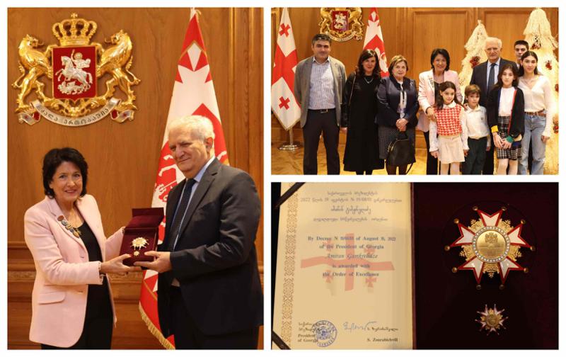 პრეზიდენტმა ამირან გამყრელიძე ბრწყინვალების ორდენით დააჯილდოვა - ცერემონიას გამყრელიძე ოჯახთან ერთად დაესწრო (ფოტოები)