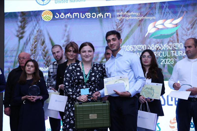 "ეროვნული აგრარული ოლიმპიადა 2023-ის" გამარჯვებულებს "აგროსფერომ" განსაკუთრებული საჩუქრები გადასცა